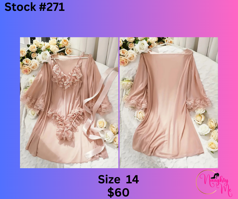 2 Piece babydoll and robe