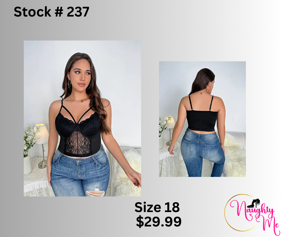 Lace stitching Cami Top