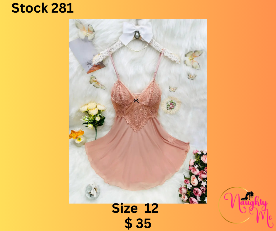 Sexy Lace Trim Babydoll