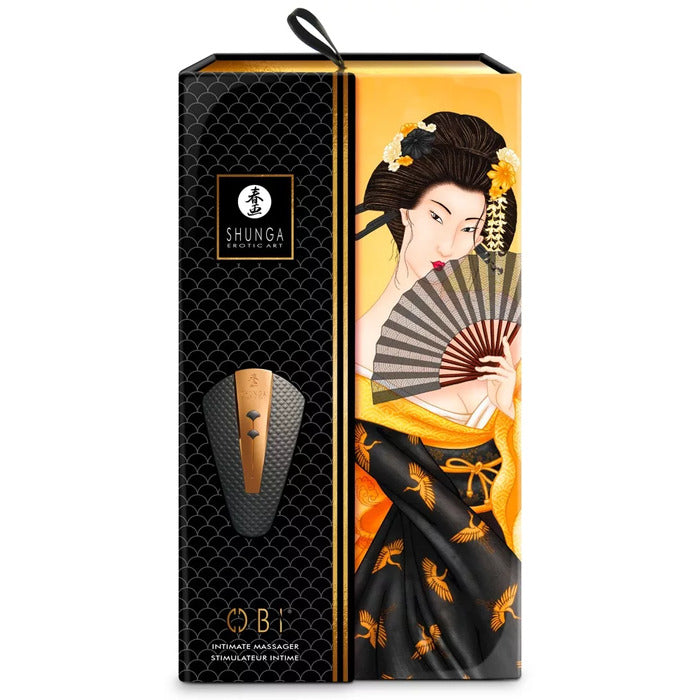 Shunga Obi Lay-On Vibrator -Black