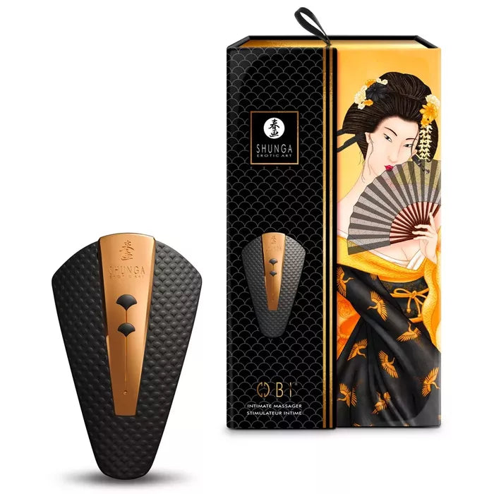 Shunga Obi Lay-On Vibrator -Black