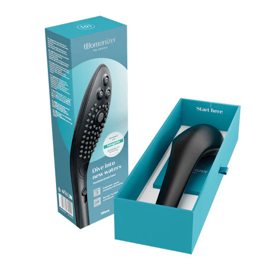 Womanizer Wave Shower Head Massager in Black