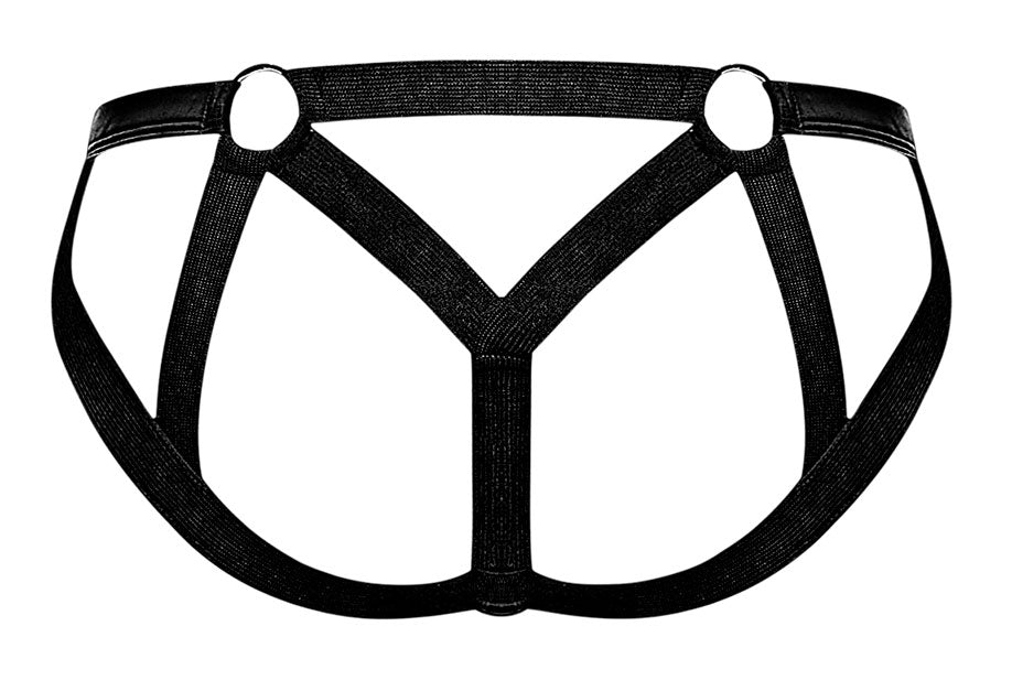 Cage Matte Strappy Ring Jock - S/ M - Black