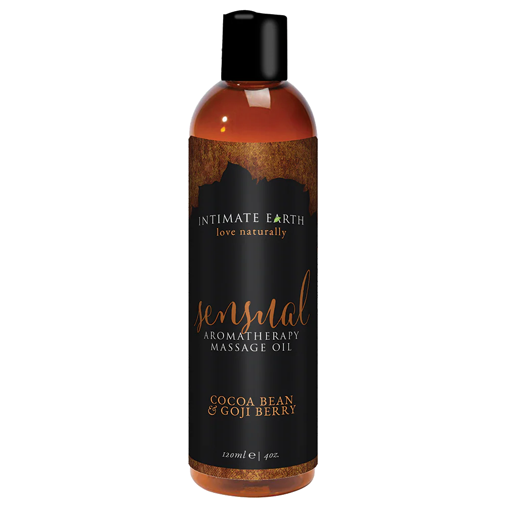 Intimate Earth Aromatherapy Sensual Massage Oil - Cocoa Bean & Goji Berry - 120ml/4oz