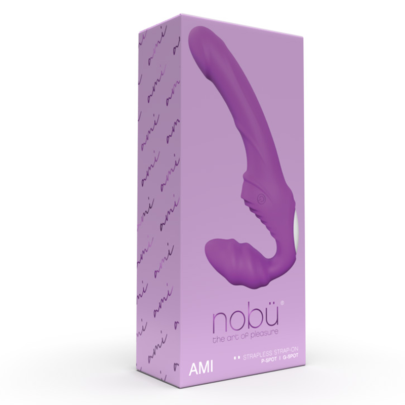 Strapon Strapless Vibrators, Strap on Vibrator Double Massager Massager, Realistic Double Sided Silicone Dildos for G-Spot Clitoris Nipple Stimulation Vagina Prostate with 9 Vibrations