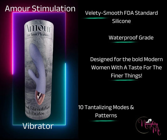 Amour dual Stimulation Vibrator Lilac