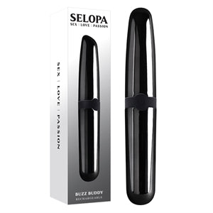 Buzz Buddy Rechargeable Black Chrome