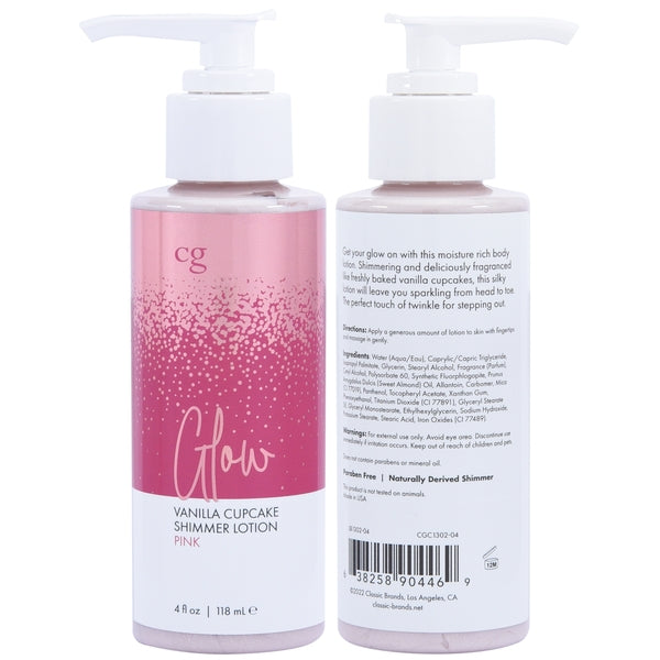 GLOW Shimmer Lotion - Pink 4oz | 118mL