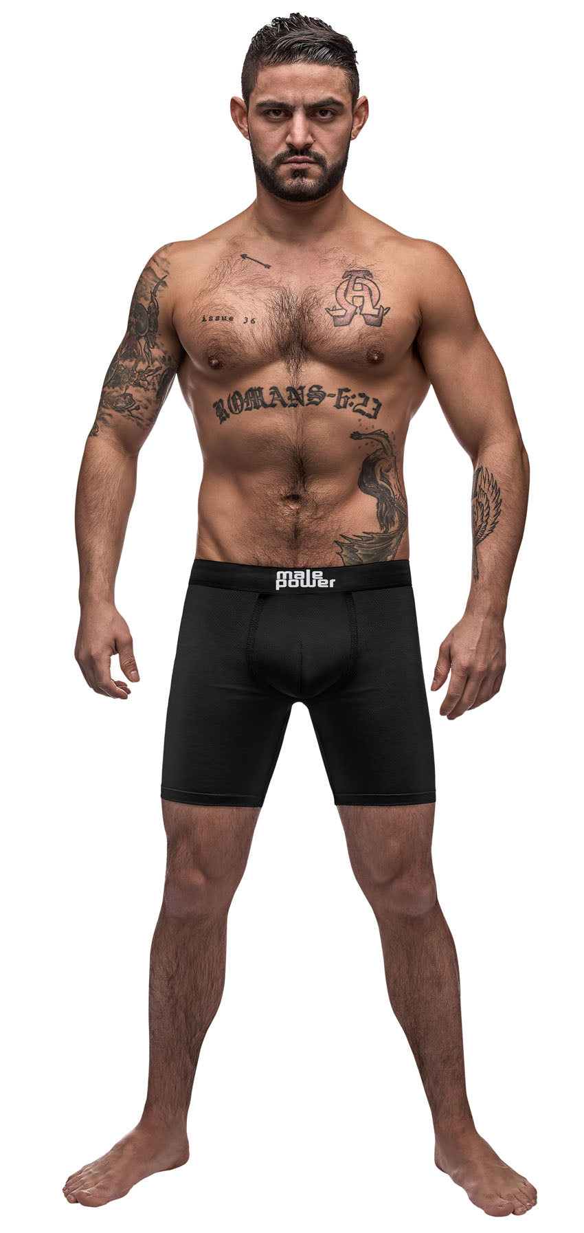 Black Nite Long Leg Short - Black - Large