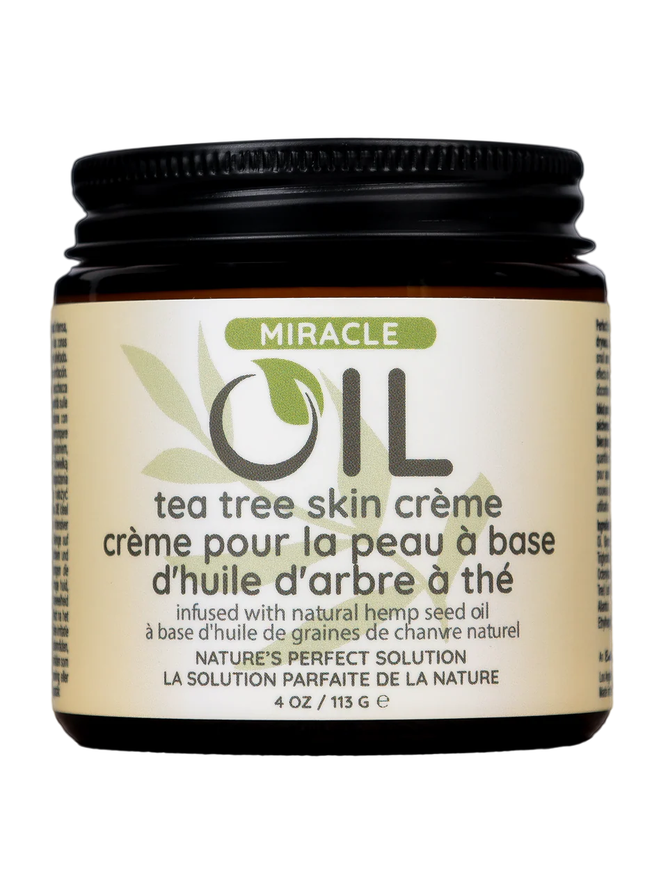 Miracle Oil Tea Tree Crème 4 oz / 113 g Earthly Body