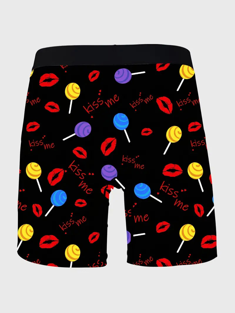 Men's Playful Lollipop & Red Lips