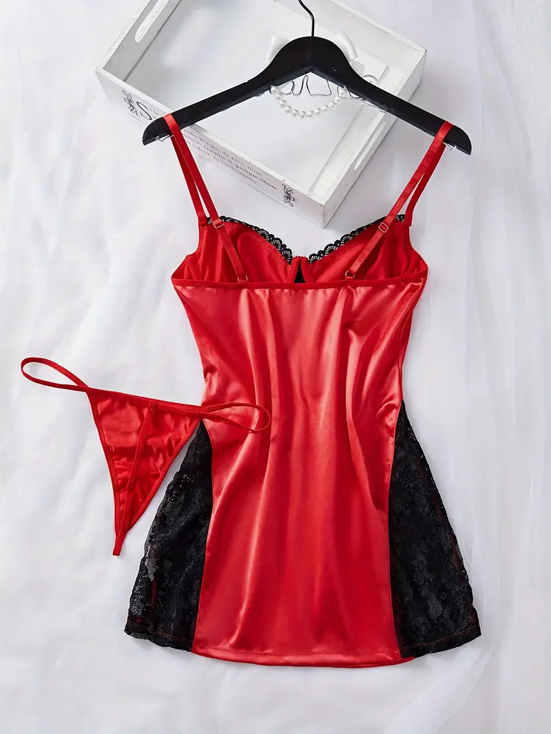 Red with black Laced Sides