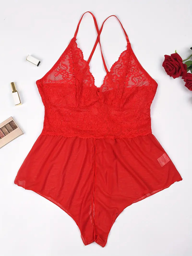 Elegant lace teddy