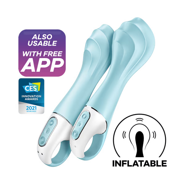 Air Pump Vibrator Blue Waterproof Vibrator Sex toy in Canada Adult Store