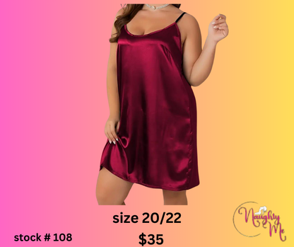 Satin Cami Sleep Dress