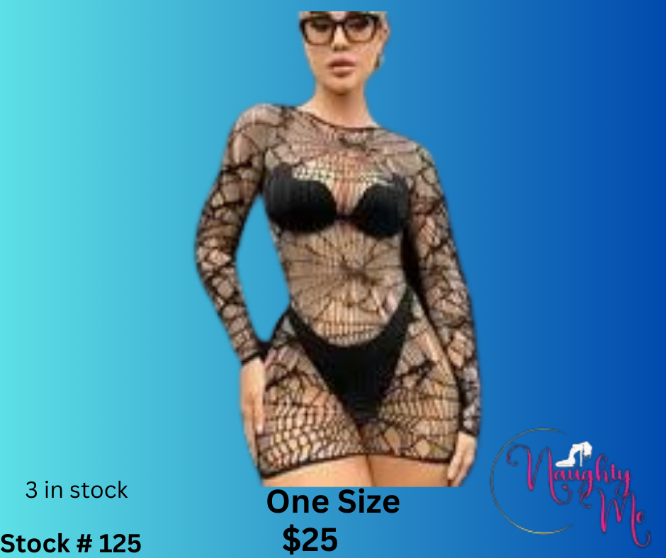 Spider Mesh Lingerie Hollow Lace