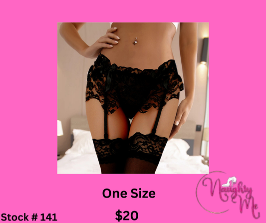 Sexy Lady Lace Suspender Garter Belt Lingerie