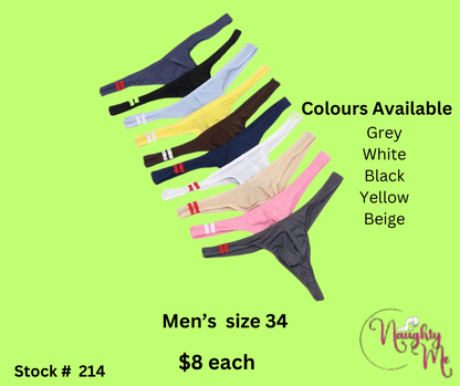 Men's Underwear T Back G String Briefs