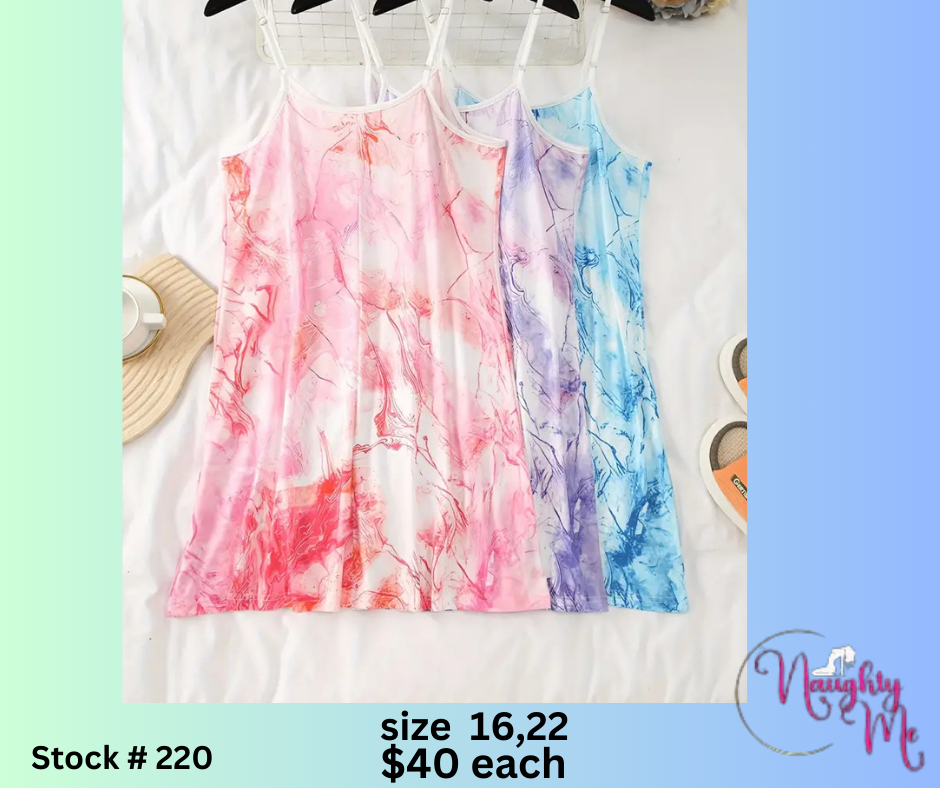 TYE DYE NIGHT DRESS