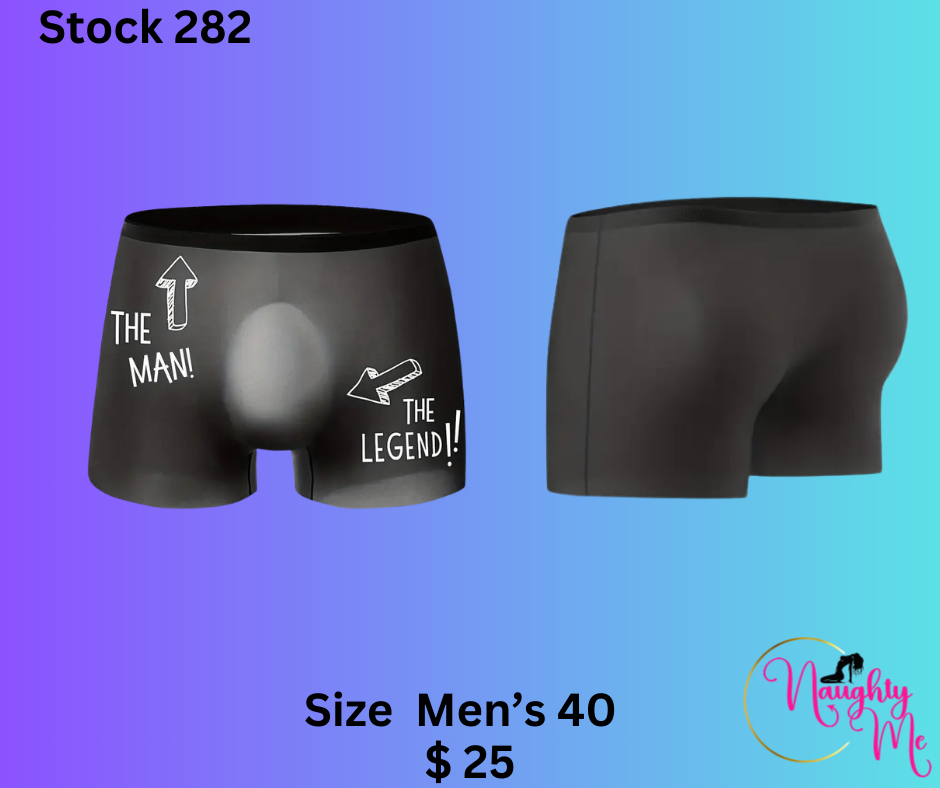 Novelty Boxers The legend, the man