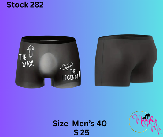 Novelty Boxers The legend, the man