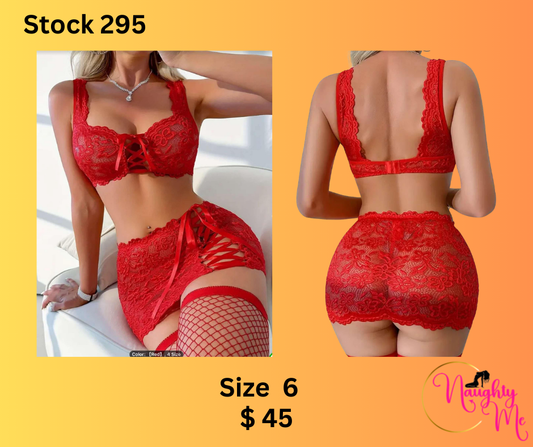 2Pc Halter Skirt, Thong