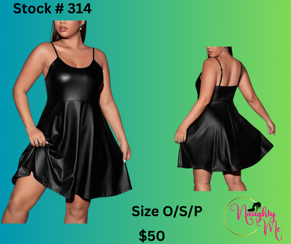 Elegant  Pleather Dress