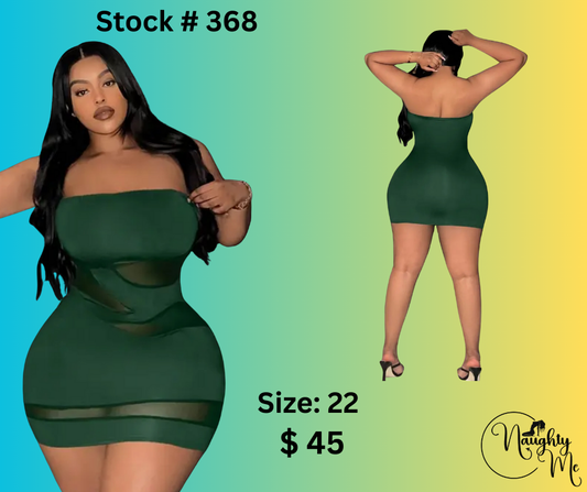 Emerald Green with sheer