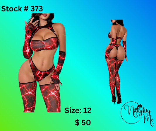 RED/BLACK/WHITE 2PC