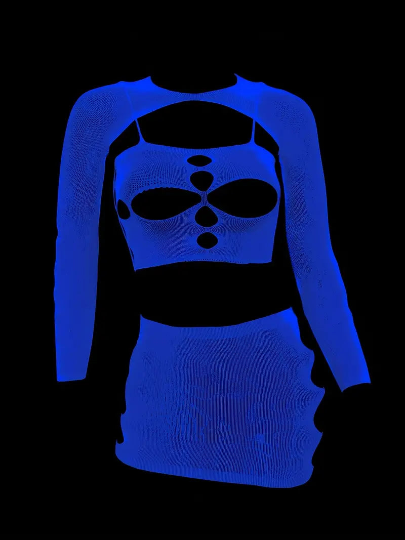 3 piece Glow in the Dark Set (blue)