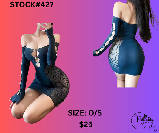 MESH LONG SLEEVE WITH PEARLS