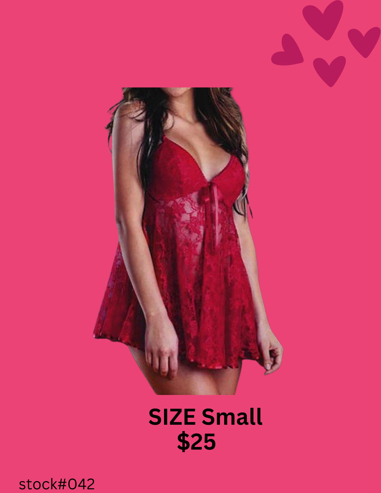 Red Lace Babydoll
