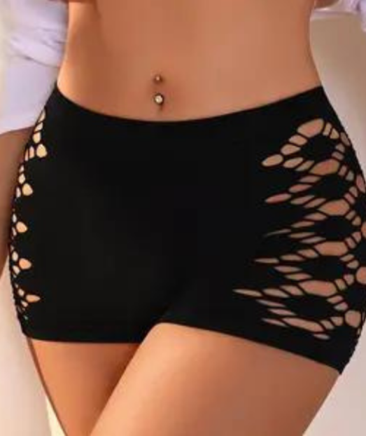 Women's High Waist Rave Exotic Pole Dance Shorts Sexy Night bar Elastic Dance Wear Erotic Yoga Sports Exercise Buttock Pants