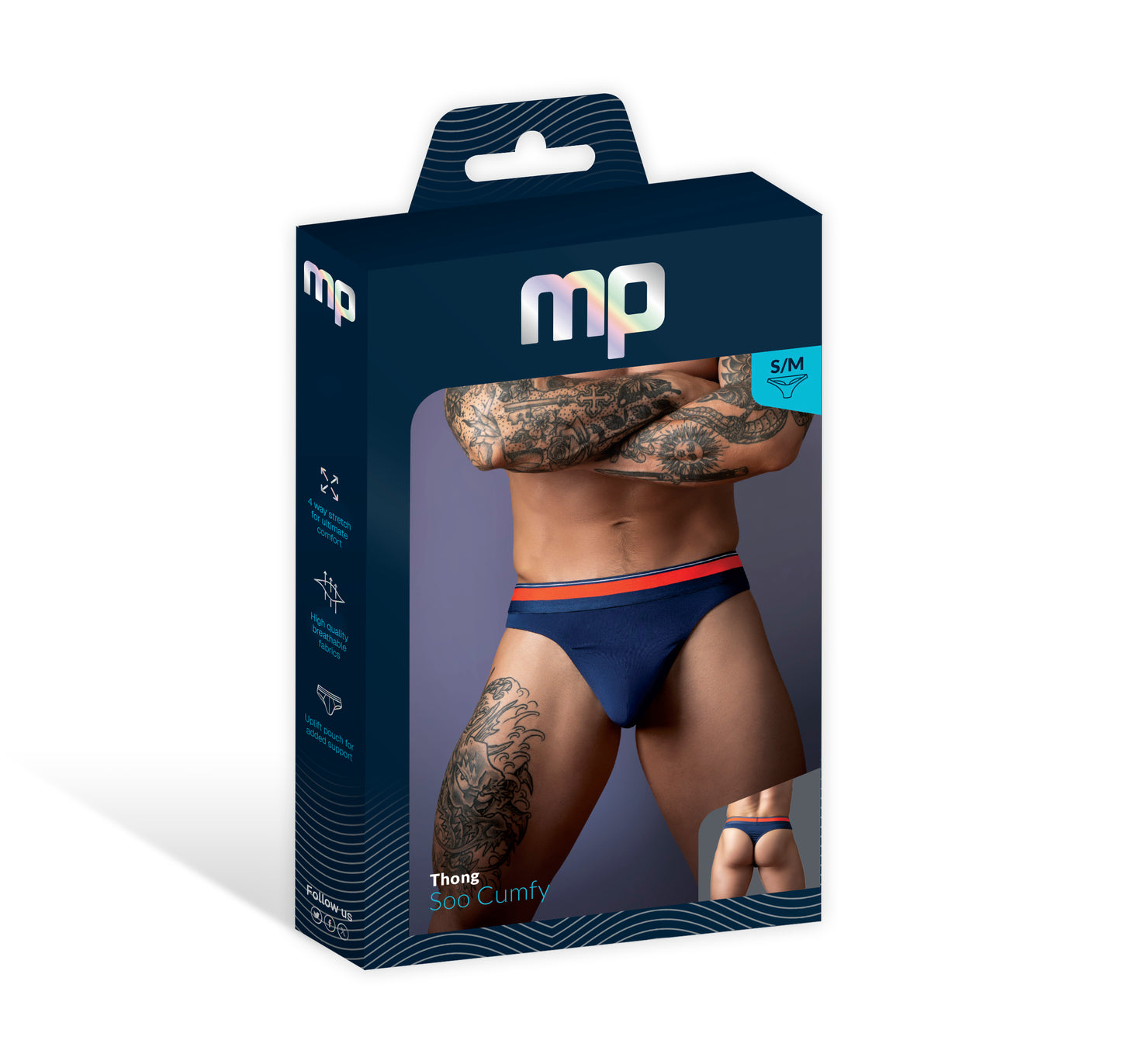 Soo Cumfy Thong Small Medium Navy