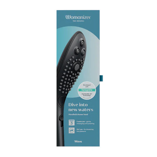 Womanizer Wave Shower Head Massager in Black