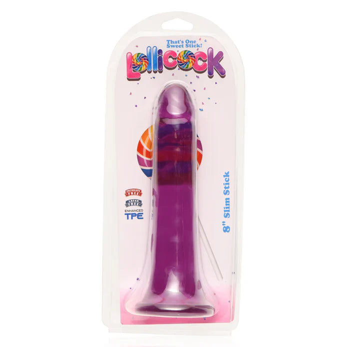 Lollicock 8 inch Slim Stick Grape Ice