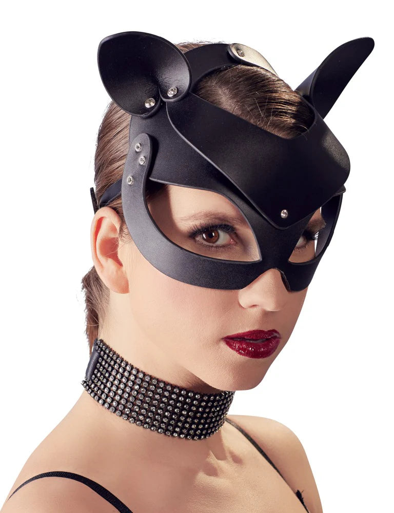 Bad Kitty | Cat Mask Rhinestones, Black
