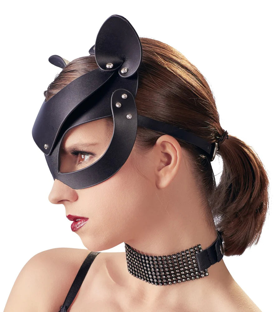 Bad Kitty | Cat Mask Rhinestones, Black