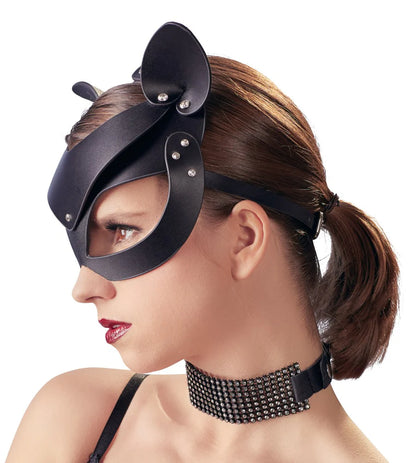 Bad Kitty | Cat Mask Rhinestones, Black