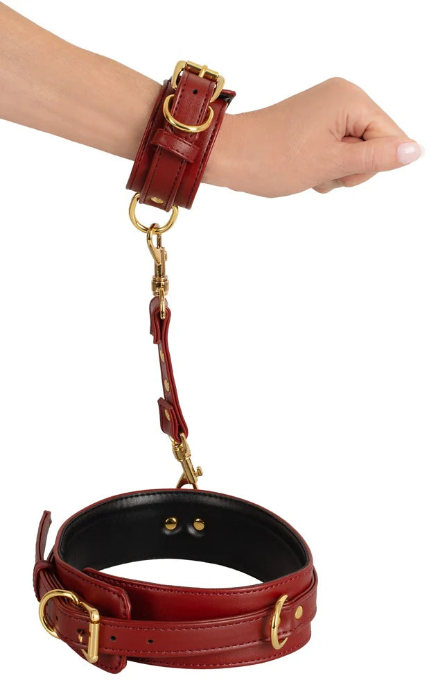 Bad Kitty | Hand-Leg Restraint, Red & Gold
