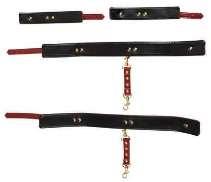 Bad Kitty | Hand-Leg Restraint, Red & Gold