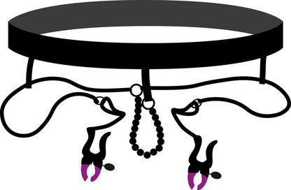 Bad Kitty Pearl String & Silicone Clamp