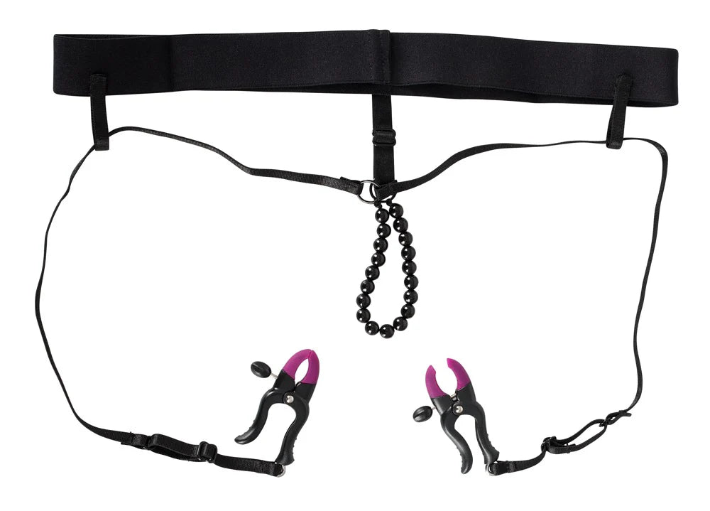 Bad Kitty Pearl String & Silicone Clamp