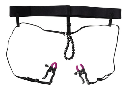 Bad Kitty Pearl String & Silicone Clamp