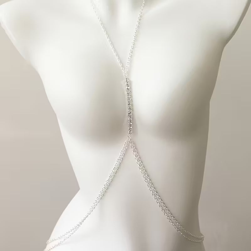 Sparkling Rhinestone Body Chain