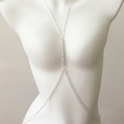 Sparkling Rhinestone Body Chain