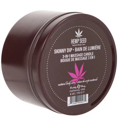 3-in-1 Massage Candle 6oz/170g in Skinny Dip