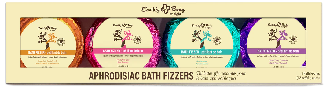 Earthly Body at Night Bath Fizzer Aphrodisiac Collection Set 4pc