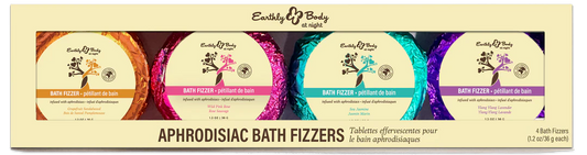 Earthly Body at Night Bath Fizzer Aphrodisiac Collection Set 4pc