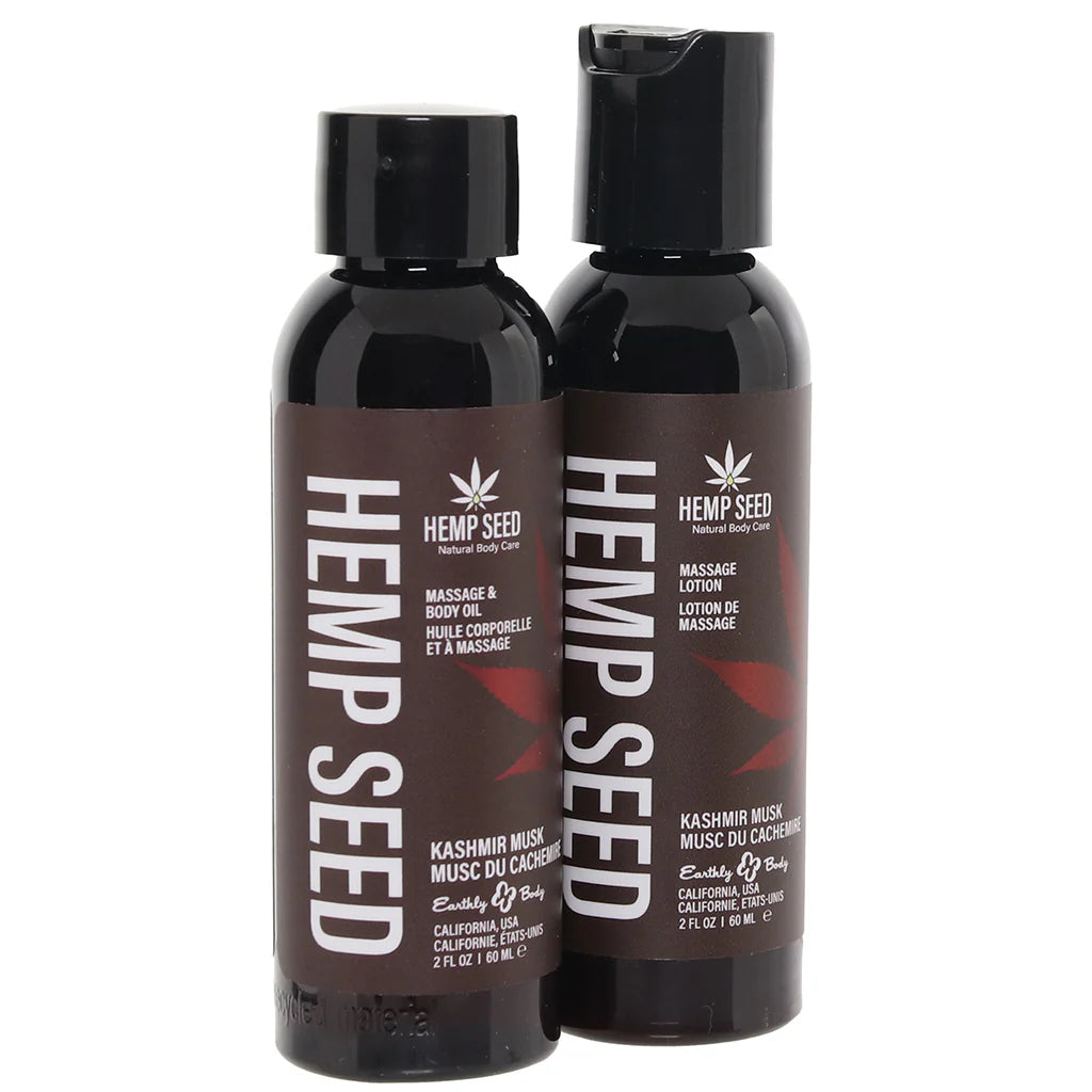 Hemp Seed Tranquility Trio Massage Kit in Kashmir Musk